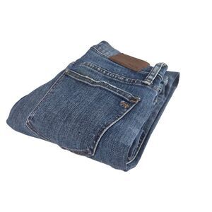 Madewell Womens 24 Blue Distressed High-Rise Skinny Jeans H3000